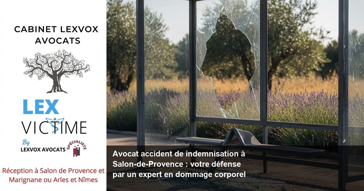 Accident de bus à Salon-de-Provence : indemnisation de vos préjudices et de votre dommage corporel — passager de bus victime d'un accident de la route, indemnisation du passager d'un bus et indemnisation des victimes pour tous les passagers blessés à la suite d'un accident dans les bus et transports en commun