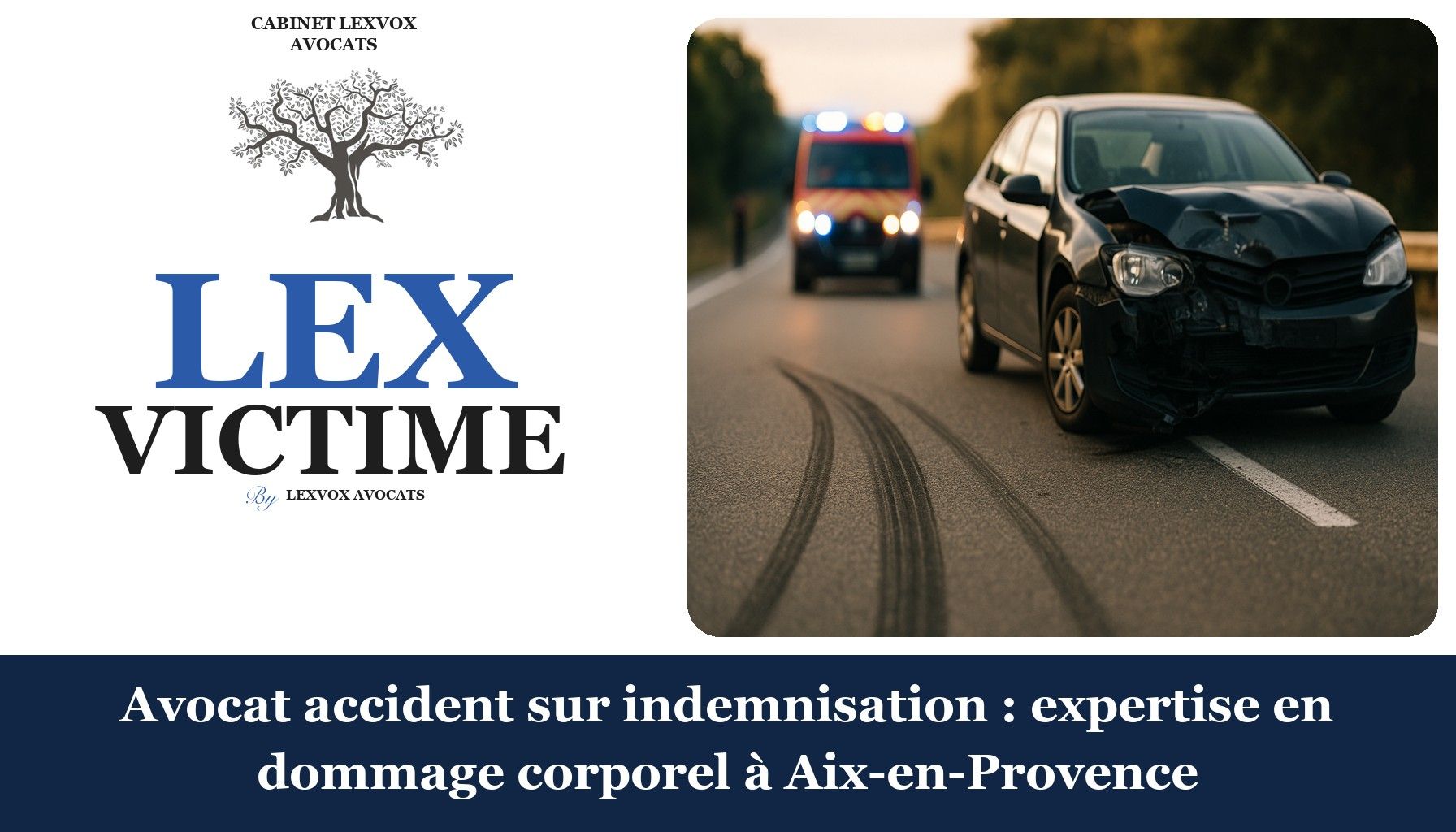 Avocat accident sur indemnisation : expertise en dommage corporel à Aix-en-Provence