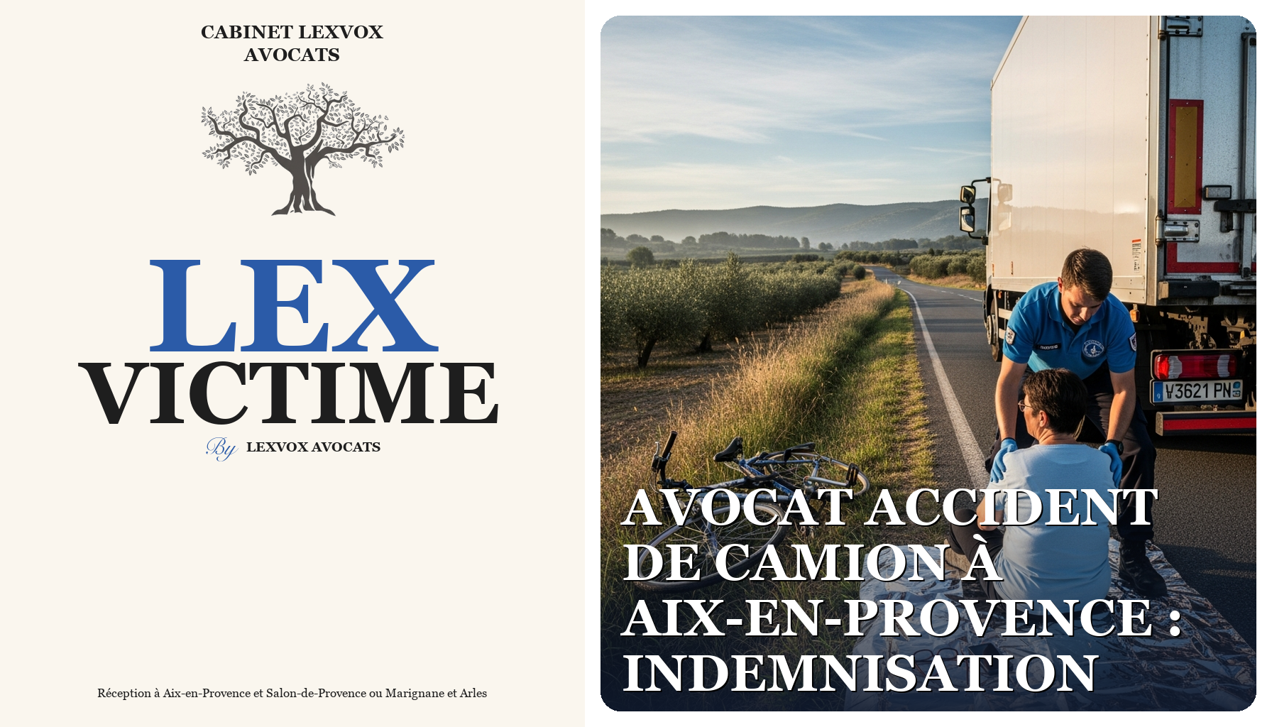 Avocat accident de camion à Aix-en-Provence : indemnisation
