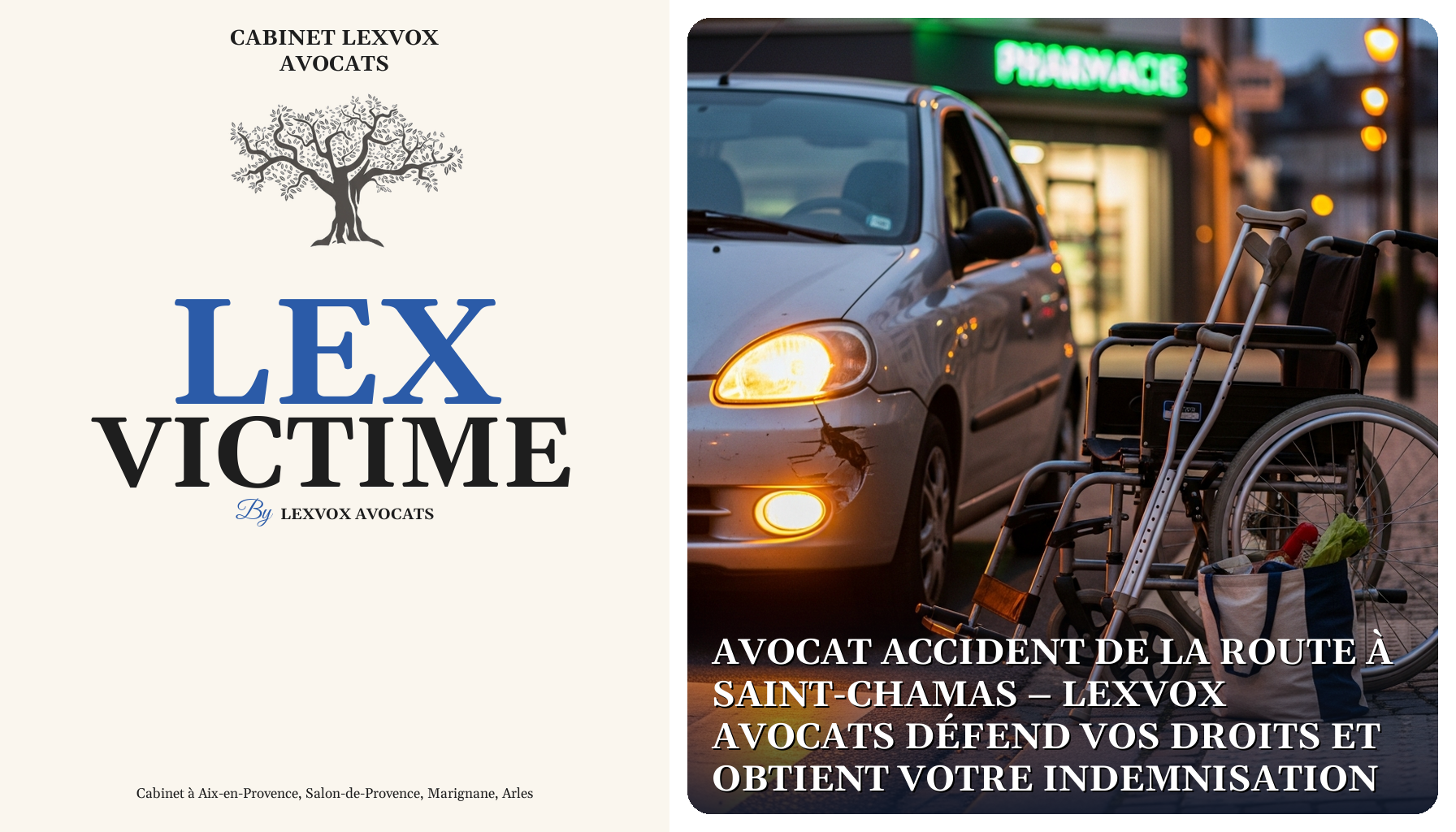 Avocat accident de la route à Saint-Chamas – LEXVOX AVOCATS défend vos droits et obtient votre indemnisation