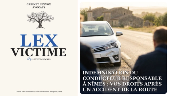 Indemnisation du conducteur responsable à Nîmes : vos droits après un accident de la route
