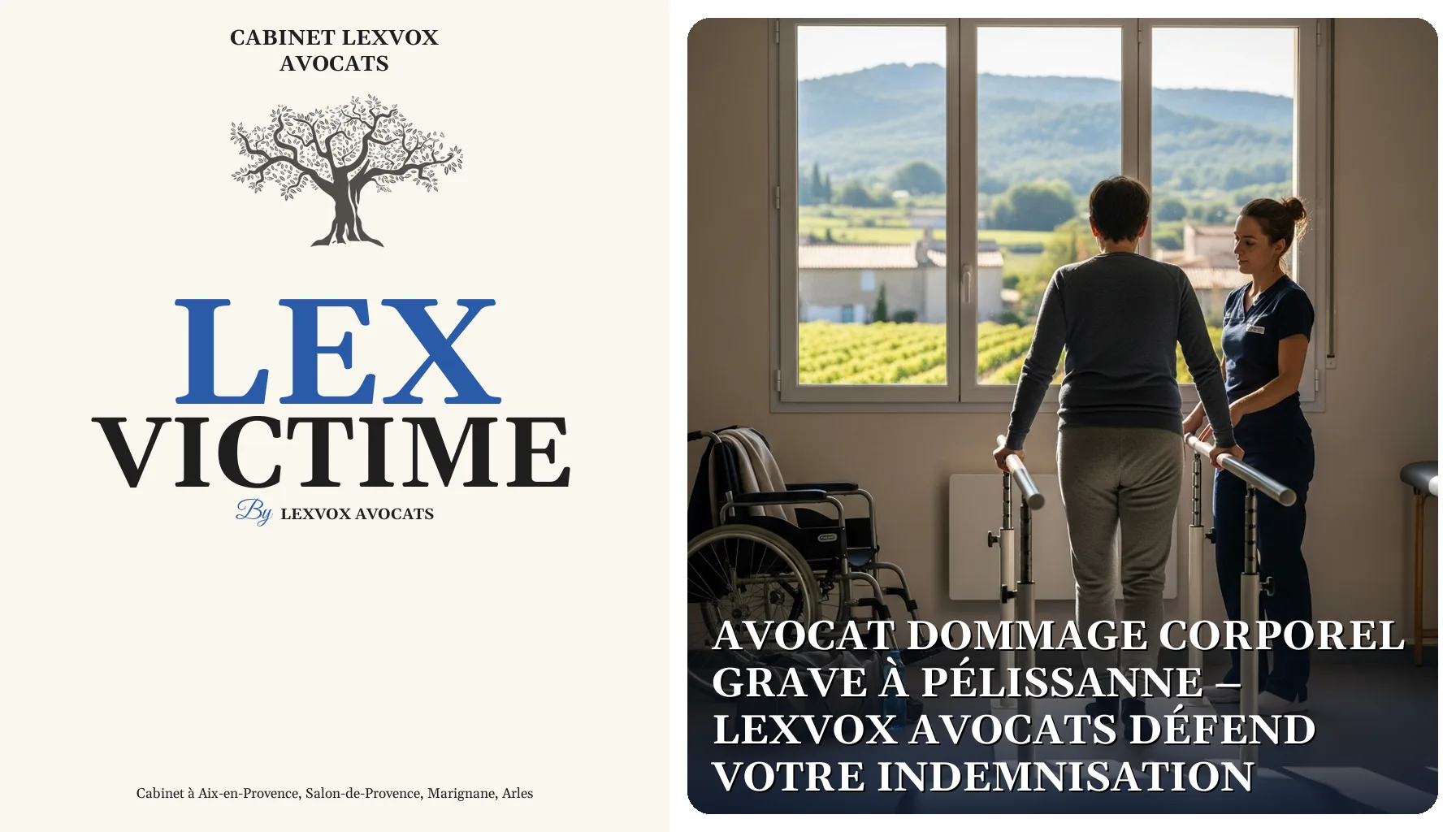 Avocat dommage corporel grave à Pélissanne – LEXVOX AVOCATS défend votre indemnisation