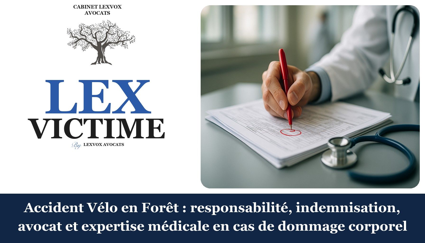 Accident Vélo en Forêt : responsabilité, indemnisation, avocat et expertise médicale en cas de dommage corporel