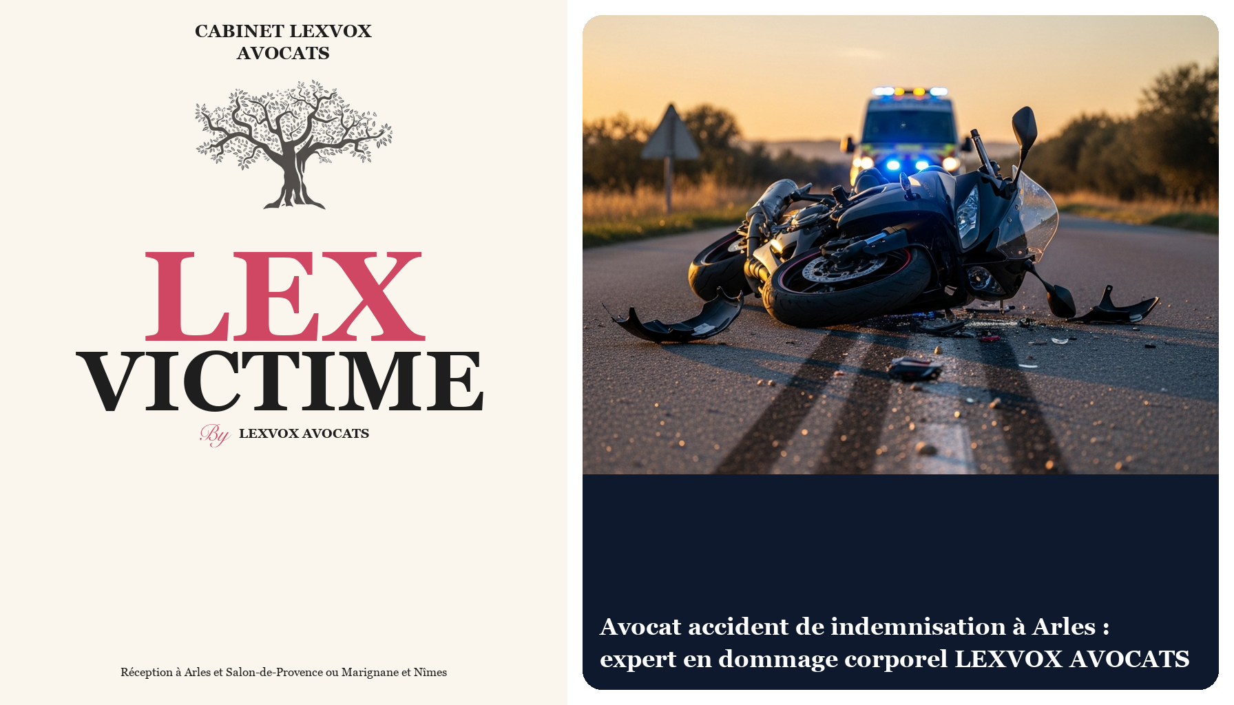 Avocat accident de indemnisation à Arles : expert en dommage corporel LEXVOX AVOCATS