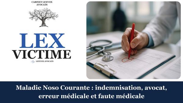 Maladie Noso Courante : indemnisation, avocat, erreur médicale et faute médicale