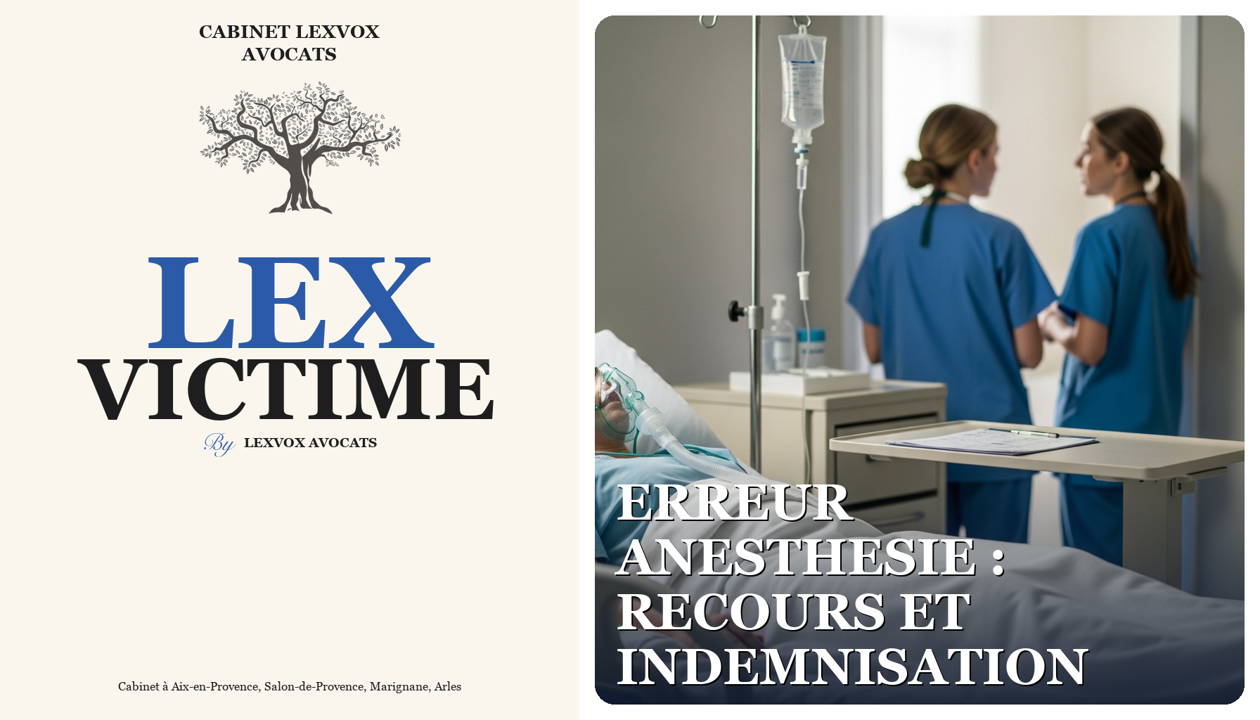Erreur anesthesie : recours et indemnisation