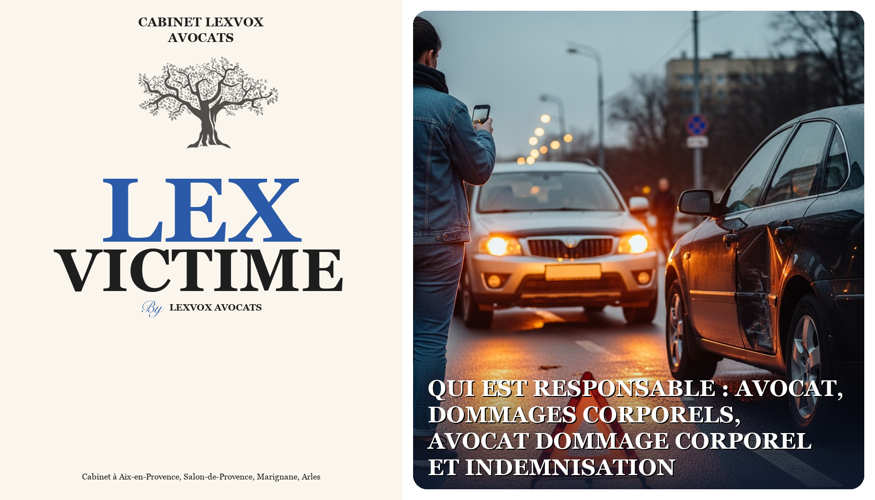 Qui est responsable : avocat, dommages corporels, avocat dommage corporel et indemnisation