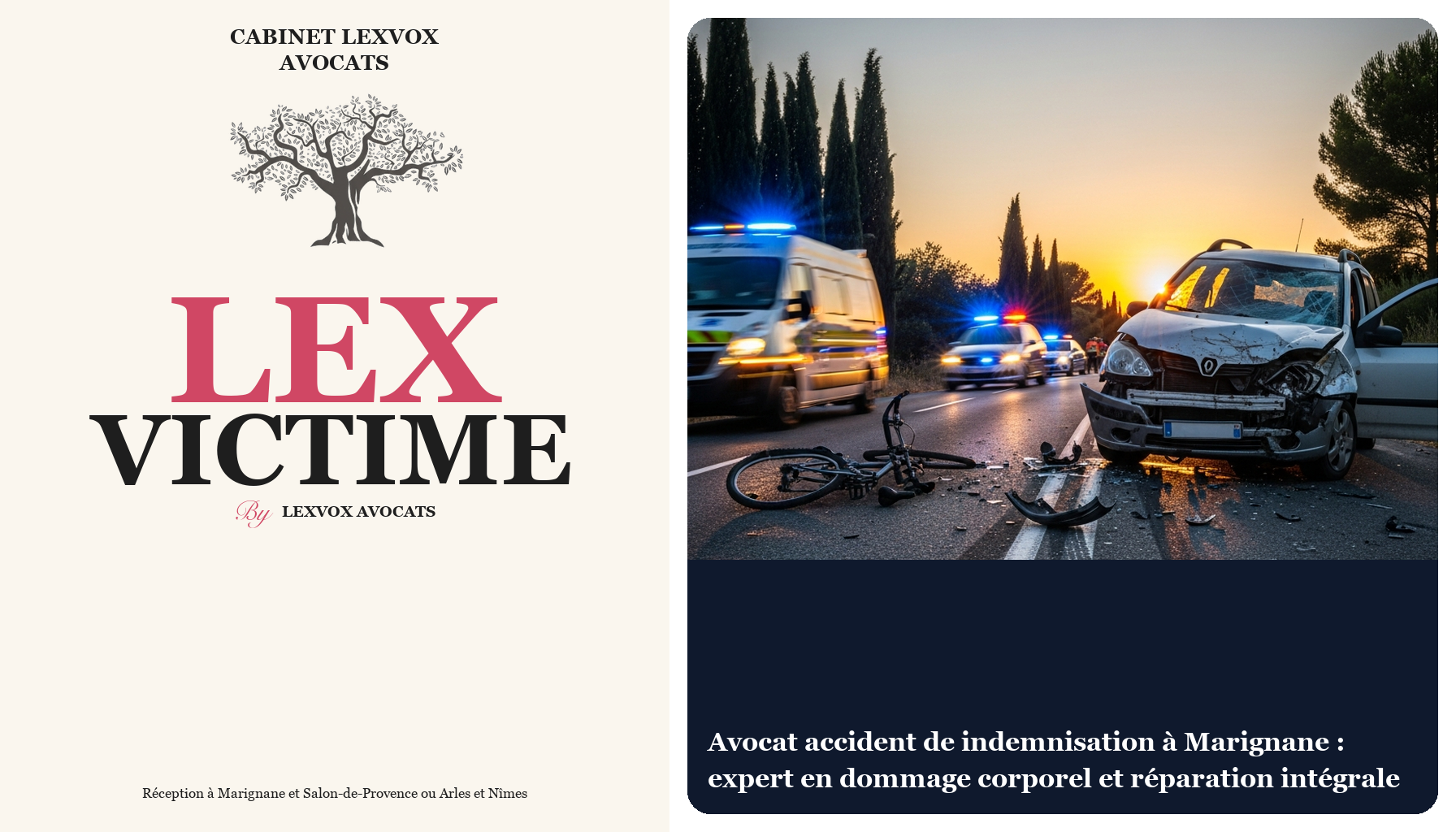 Avocat accident de indemnisation à Marignane : expert en dommage corporel et réparation intégrale