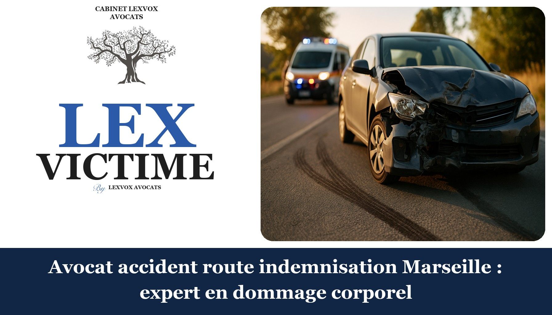 Avocat accident route indemnisation Marseille : expert en dommage corporel