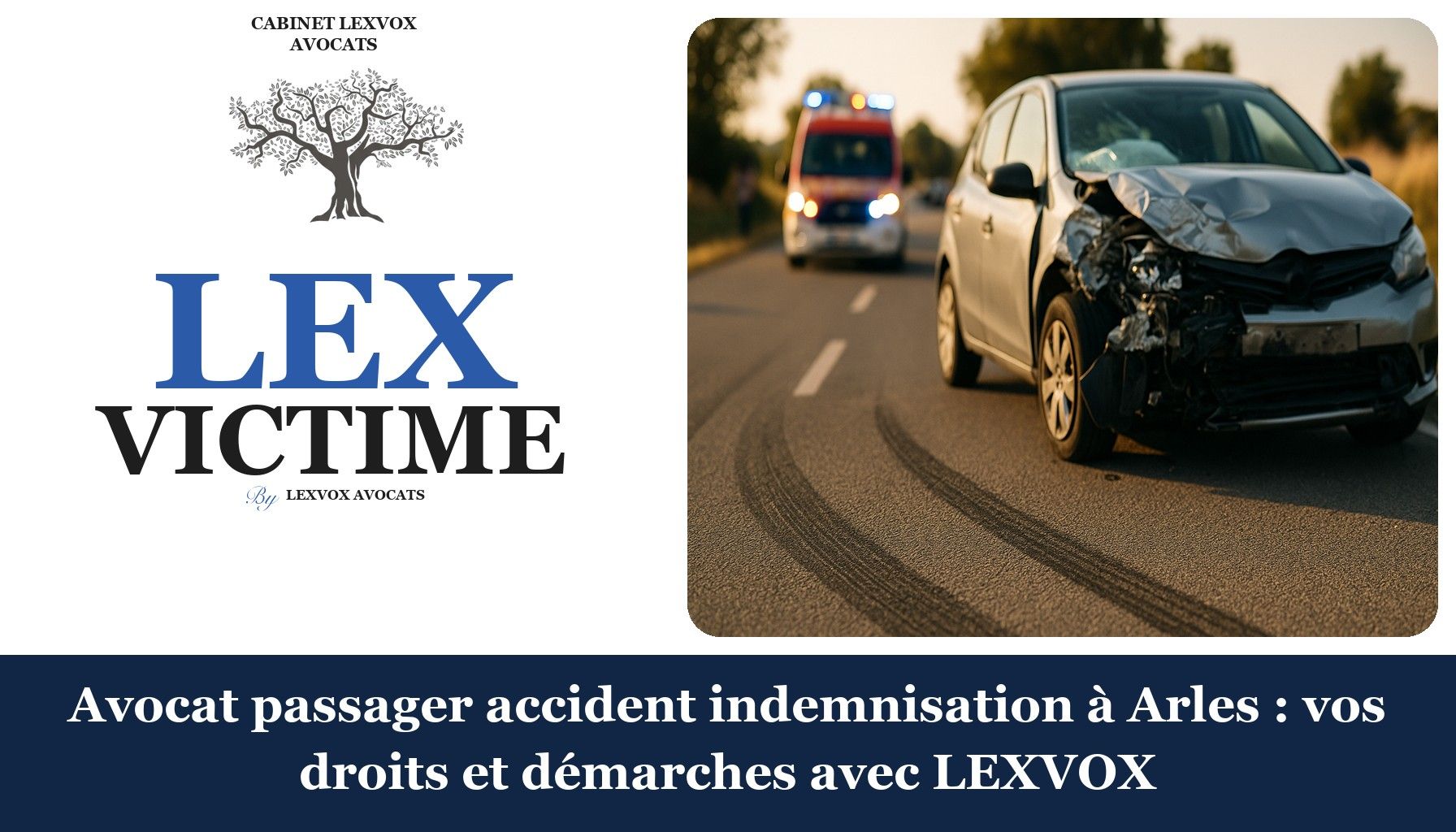 Avocat passager accident indemnisation à Arles : vos droits et démarches avec LEXVOX