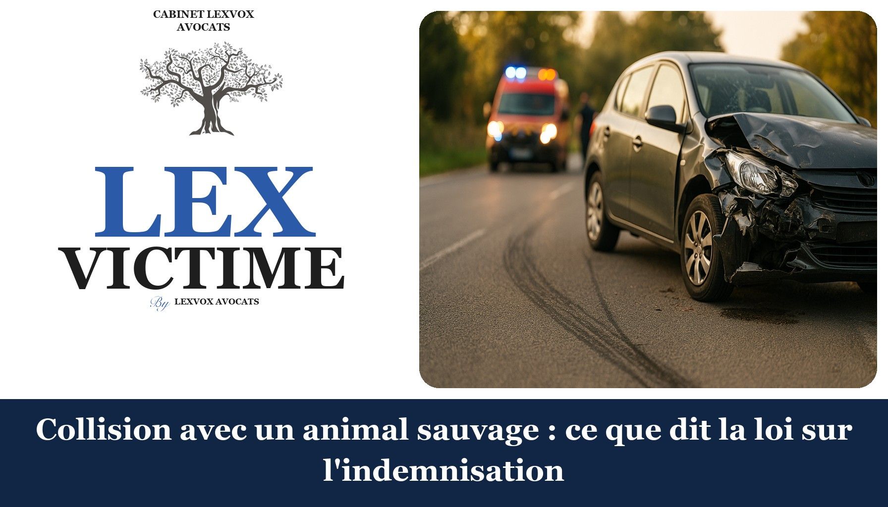 Collision avec un animal sauvage : ce que dit la loi sur l'indemnisation