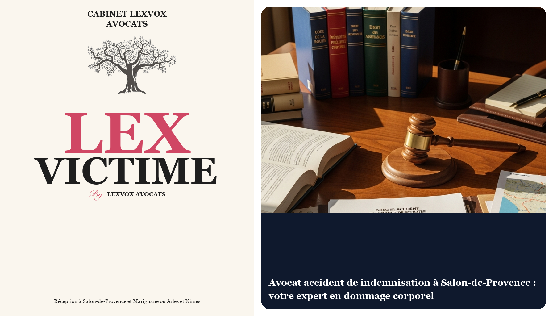 Avocat accident de indemnisation à Salon-de-Provence : votre expert en dommage corporel