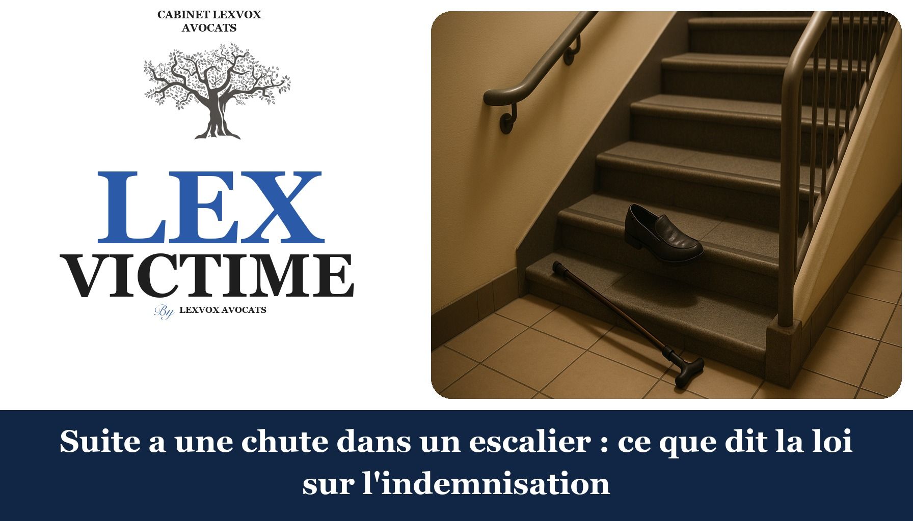 Suite a une chute dans un escalier : ce que dit la loi sur l'indemnisation