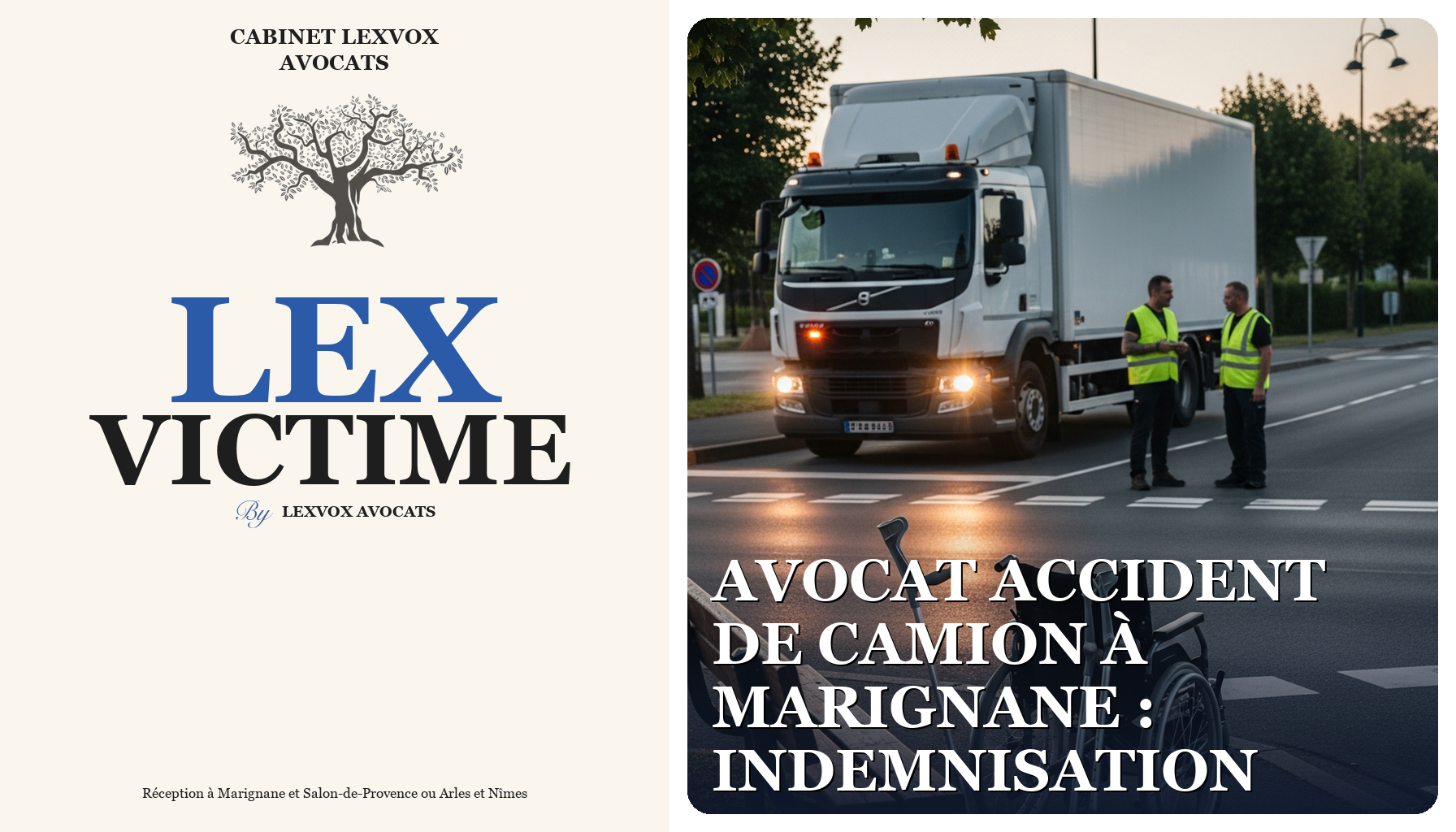 Avocat accident de camion à Marignane : indemnisation