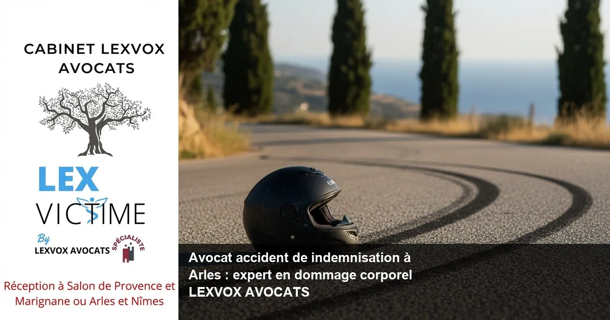 Indemnisation accident moto à Arles : comment être indemnisé suite à un accident de la route et faire indemniser votre dommage corporel par l'assurance après un accident de moto — le guide de l'indemnisation des victimes et du motard victime sous la loi Badinter