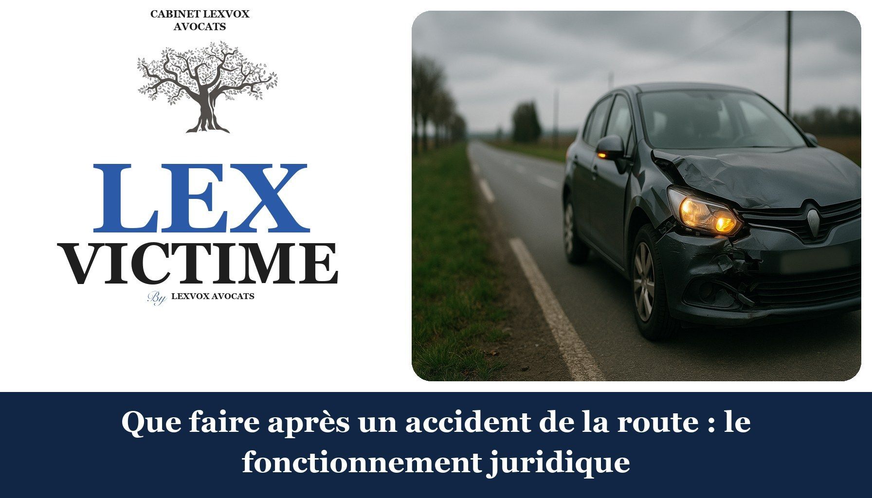 Que faire après un accident de la route : le fonctionnement juridique