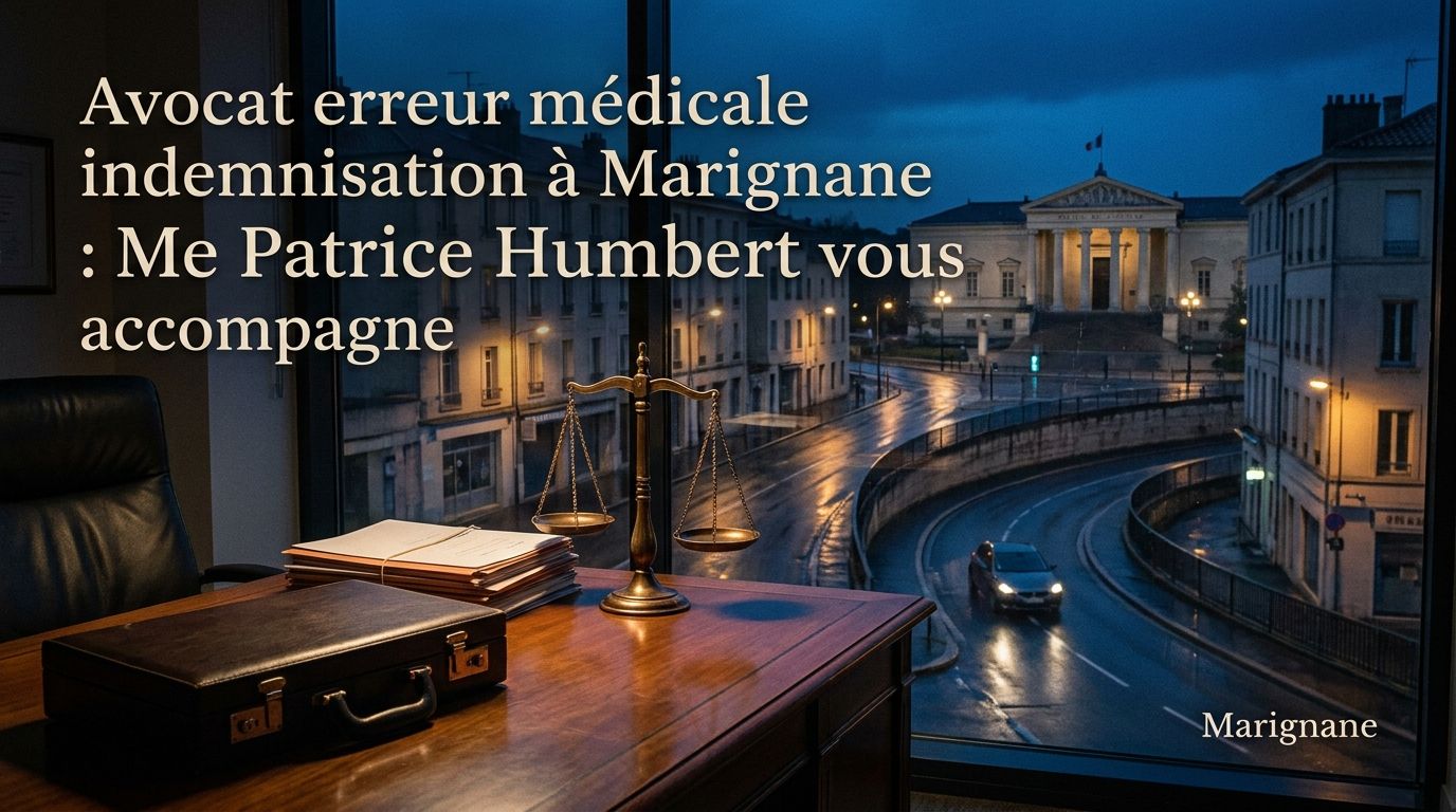 Avocat erreur médicale indemnisation à Marignane : Me Patrice Humbert vous accompagne — Cabinet LEXVOX Avocats
