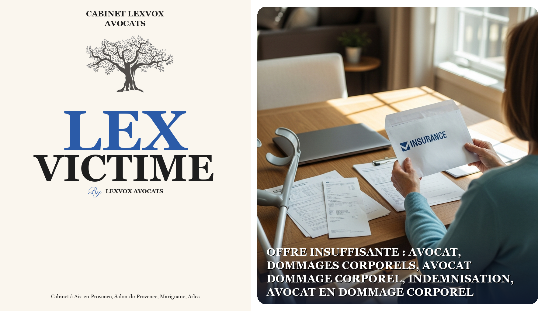 Offre insuffisante : avocat, dommages corporels, avocat dommage corporel, indemnisation, avocat en dommage corporel
