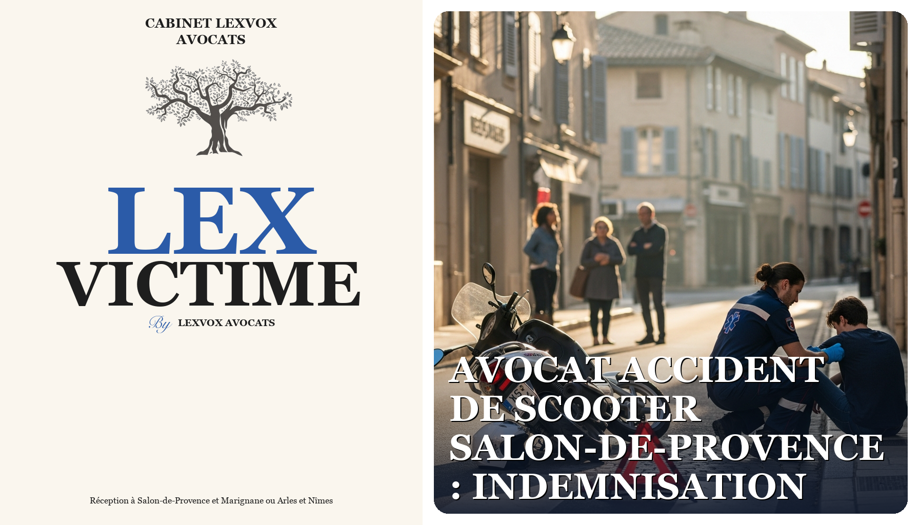 Avocat accident de scooter Salon-de-Provence : indemnisation