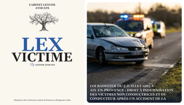 Loi Badinter du 5 juillet 1985 à Aix-en-Provence : droit à indemnisation des victimes non conductrices et du conducteur après un accident de la circulation