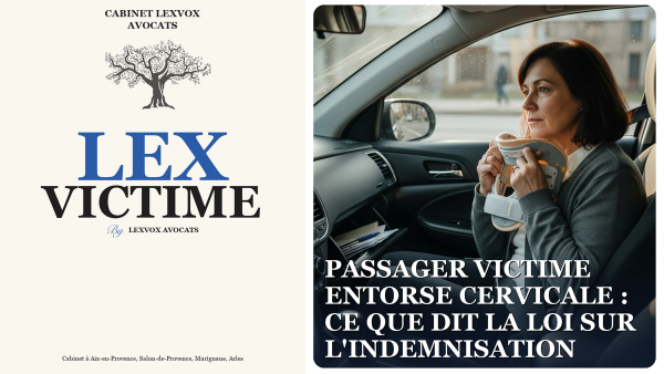 Passager victime entorse cervicale : ce que dit la loi sur l'indemnisation