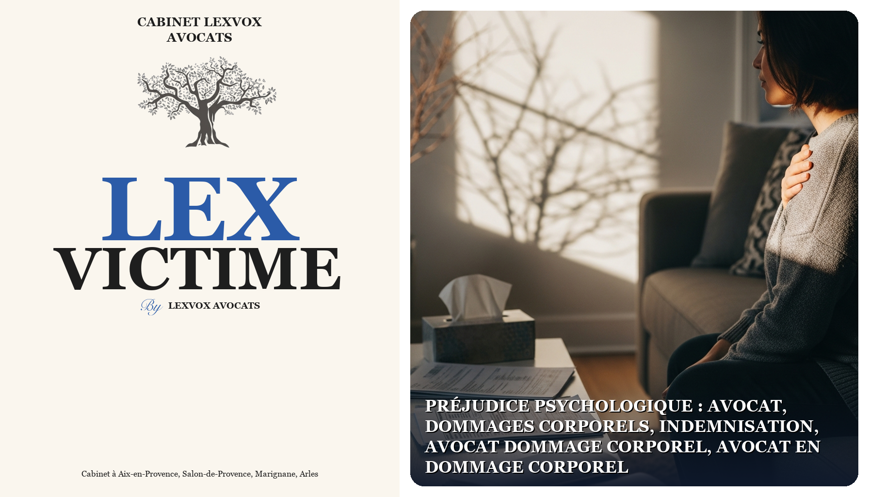 Préjudice Psychologique : avocat, dommages corporels, indemnisation, avocat dommage corporel, avocat en dommage corporel