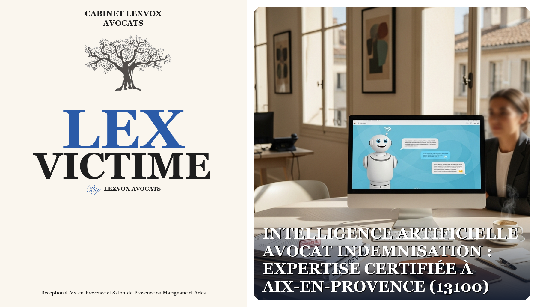 Intelligence artificielle avocat indemnisation : expertise certifiée à Aix-en-Provence (13100)