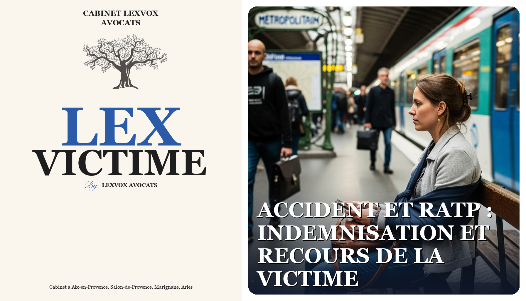 Accident et RATP : indemnisation et recours de la victime