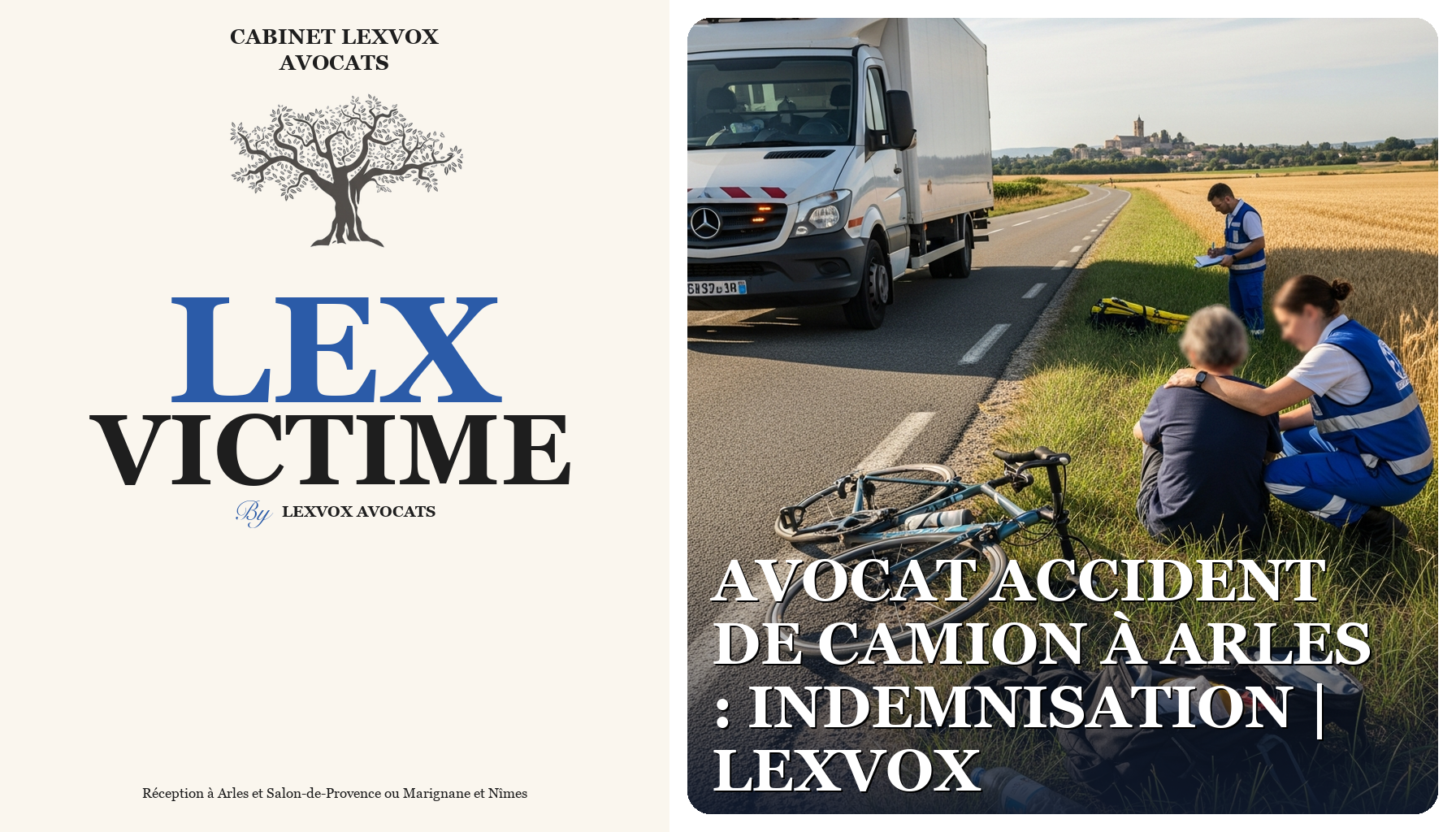 Avocat accident de camion à Arles : indemnisation | LEXVOX
