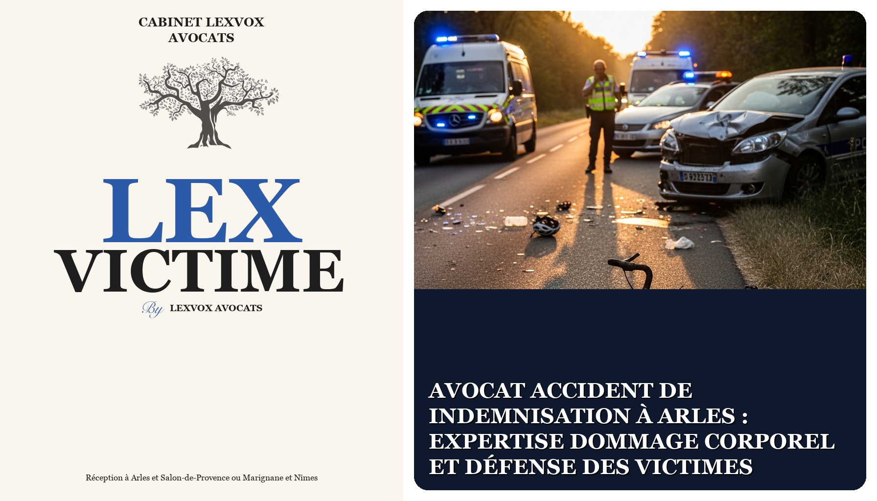 Avocat accident de indemnisation à Arles : expertise dommage corporel et défense des victimes