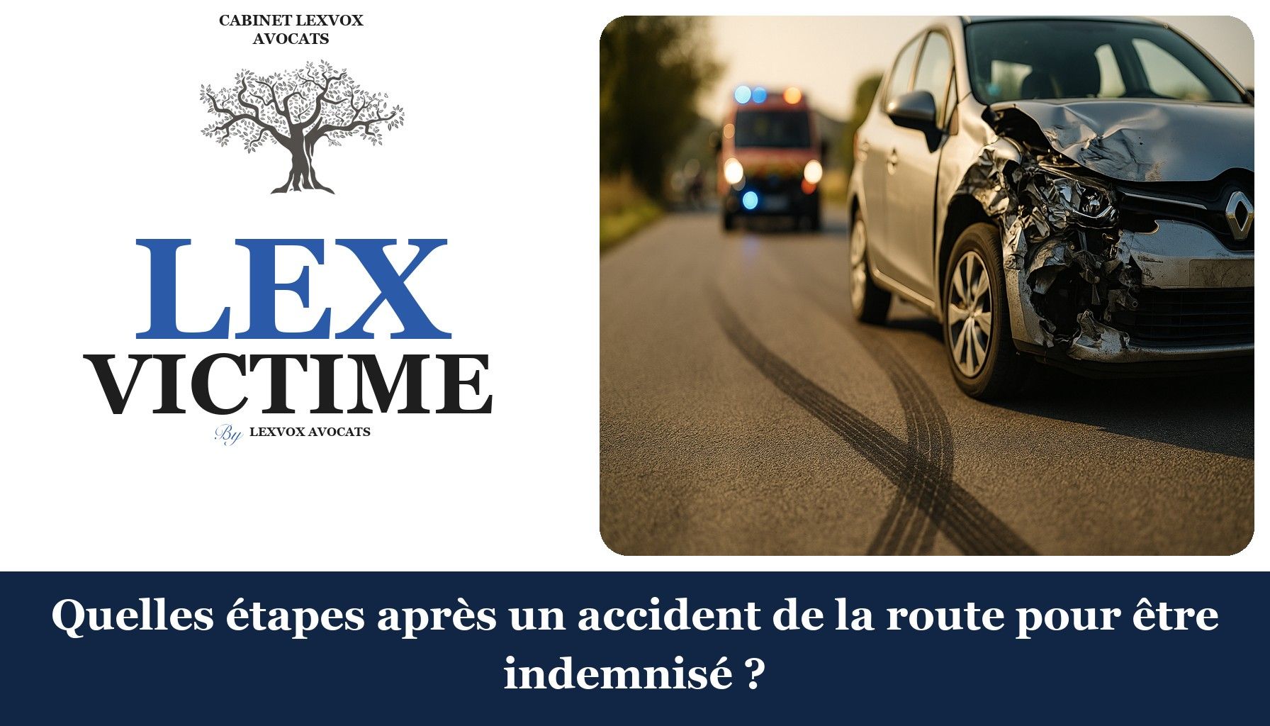 Quelles étapes après un accident de la route pour être indemnisé ?