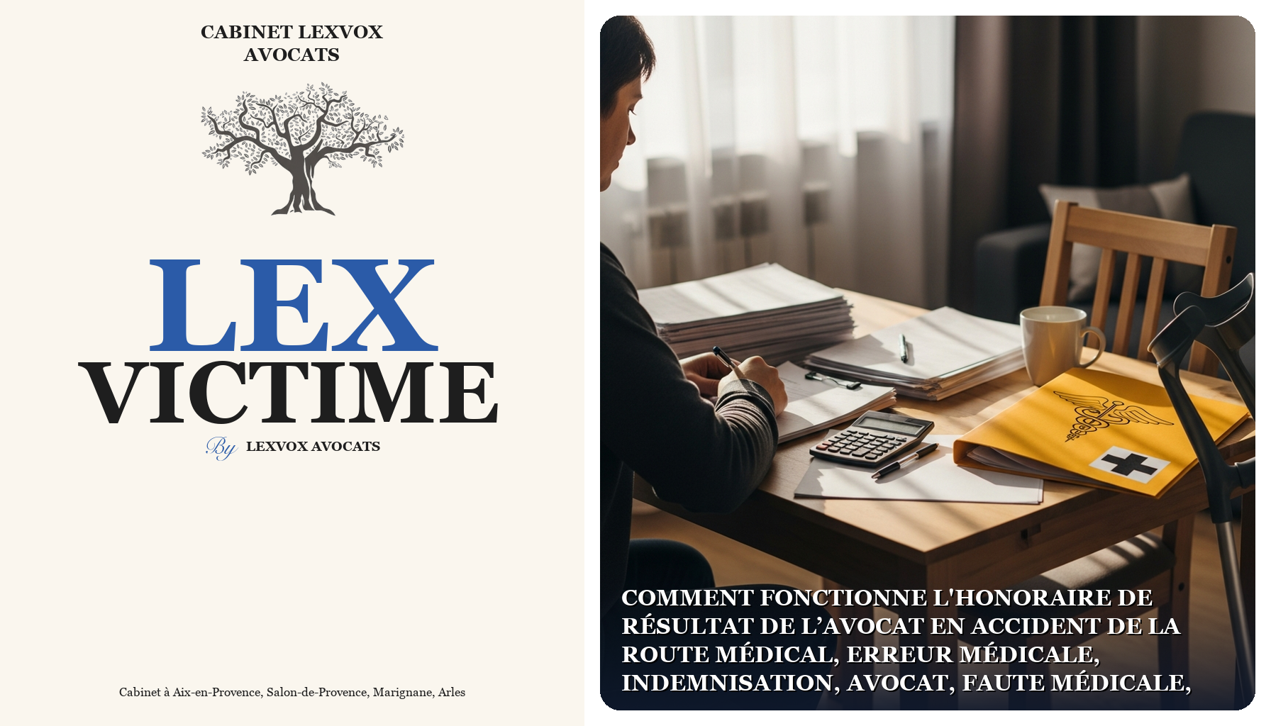Comment fonctionne l'honoraire de résultat de l’avocat en accident de la route médical, erreur médicale, indemnisation,