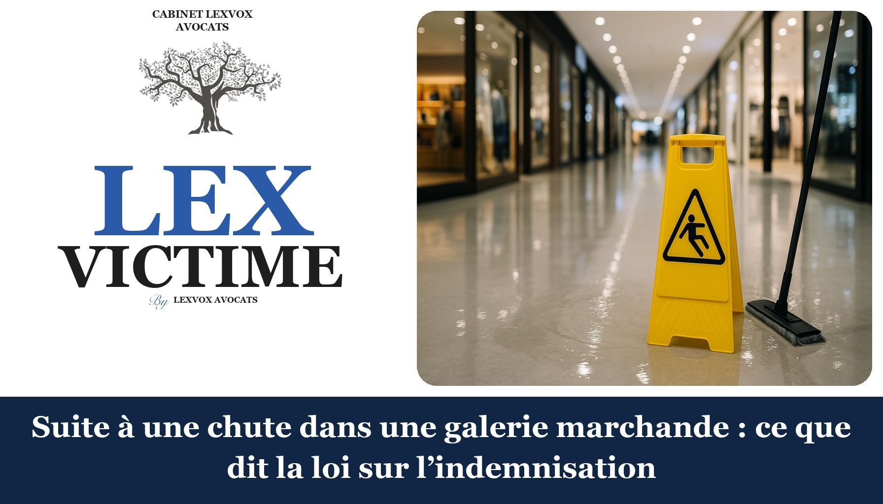Suite à une chute dans une galerie marchande : ce que dit la loi sur l’indemnisation
