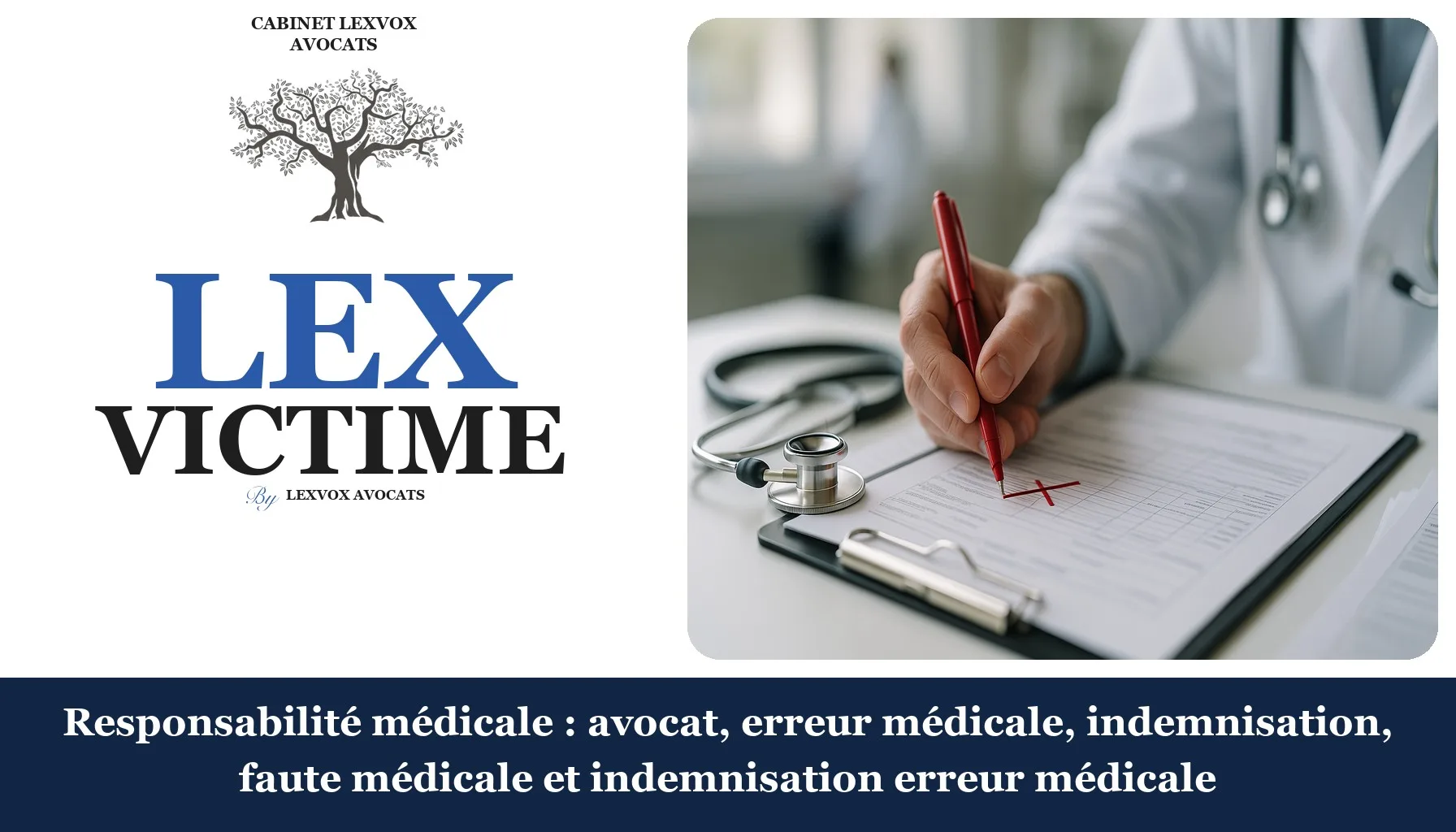 Responsabilité médicale : avocat, erreur médicale, indemnisation, faute médicale et indemnisation erreur médicale