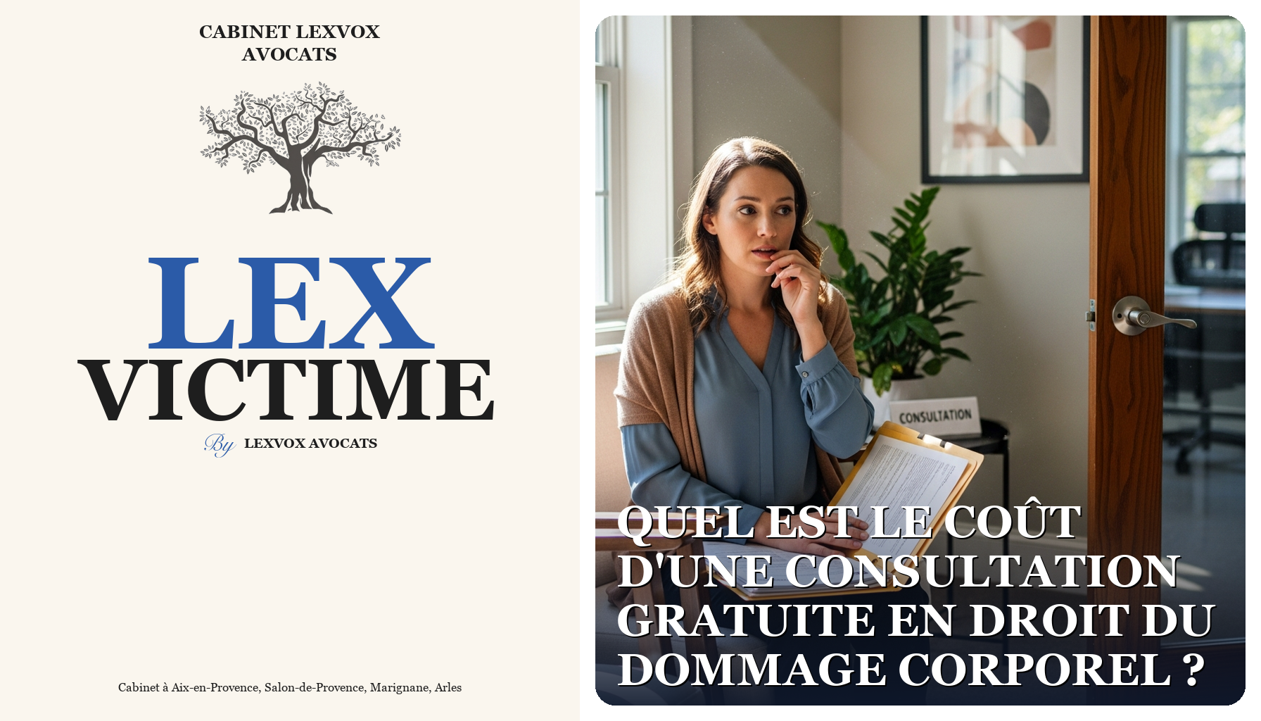 Quel est le coût d'une consultation gratuite en droit du dommage corporel ?