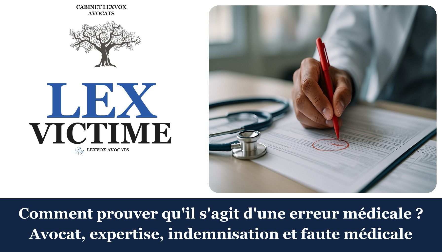 Comment prouver qu'il s'agit d'une erreur médicale ? Avocat, expertise, indemnisation et faute médicale
