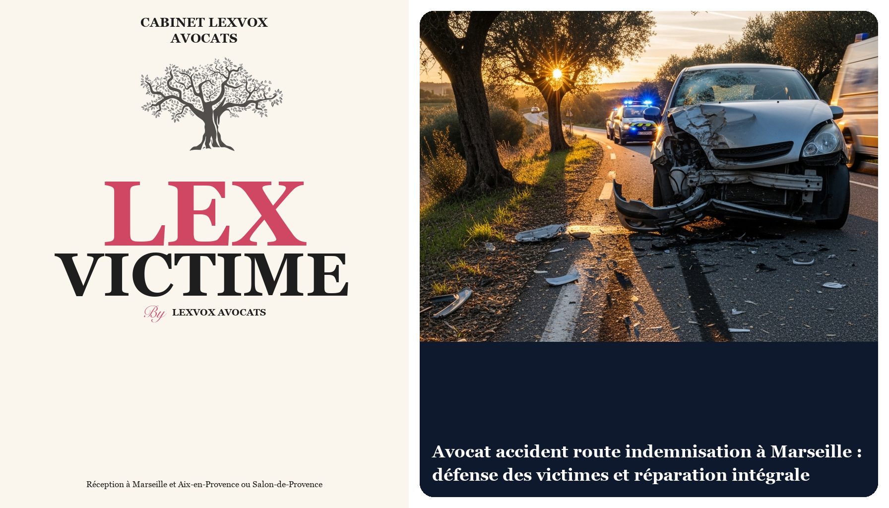 Avocat accident route indemnisation à Marseille : défense des victimes et réparation intégrale