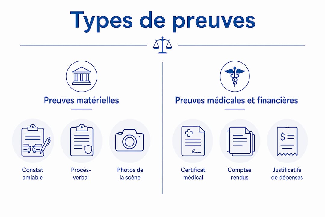 Infographie : quels éléments de preuve rassembler après un accident corporel ?