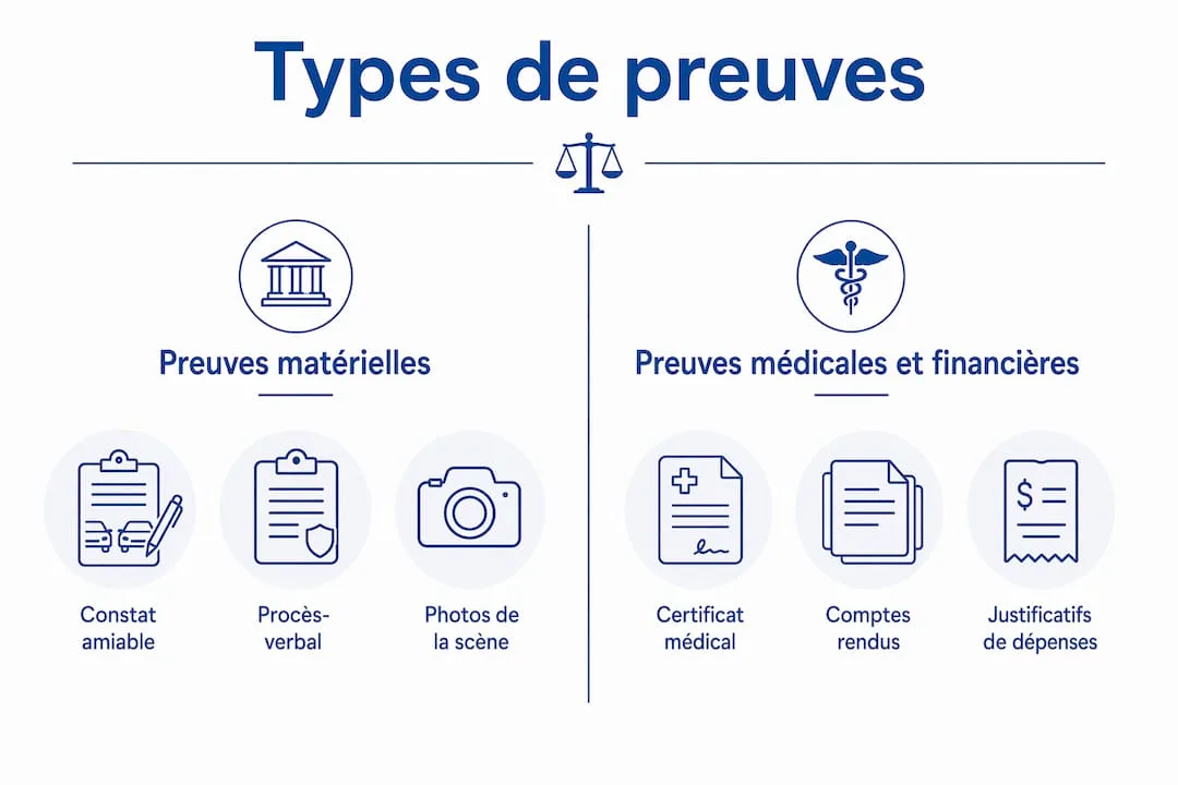 Infographie : quels éléments de preuve rassembler après un accident corporel ?