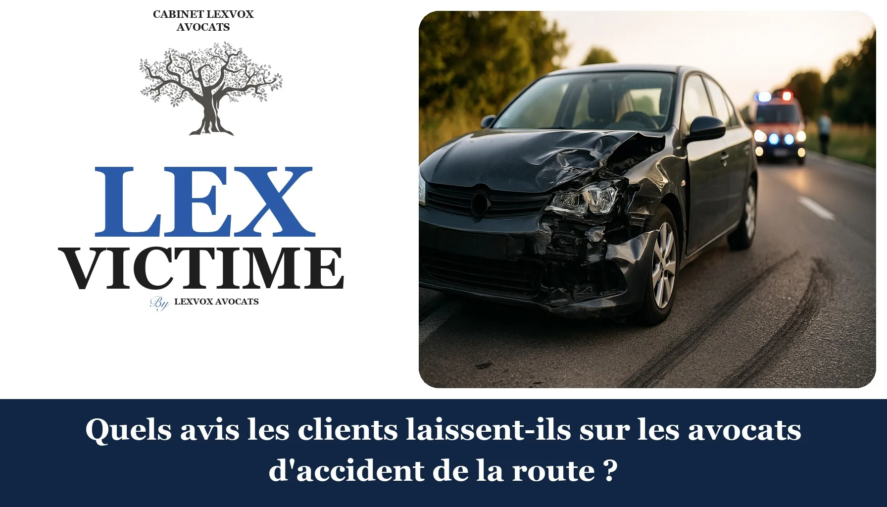 Quels avis les clients laissent-ils sur les avocats d'accident de la route ?