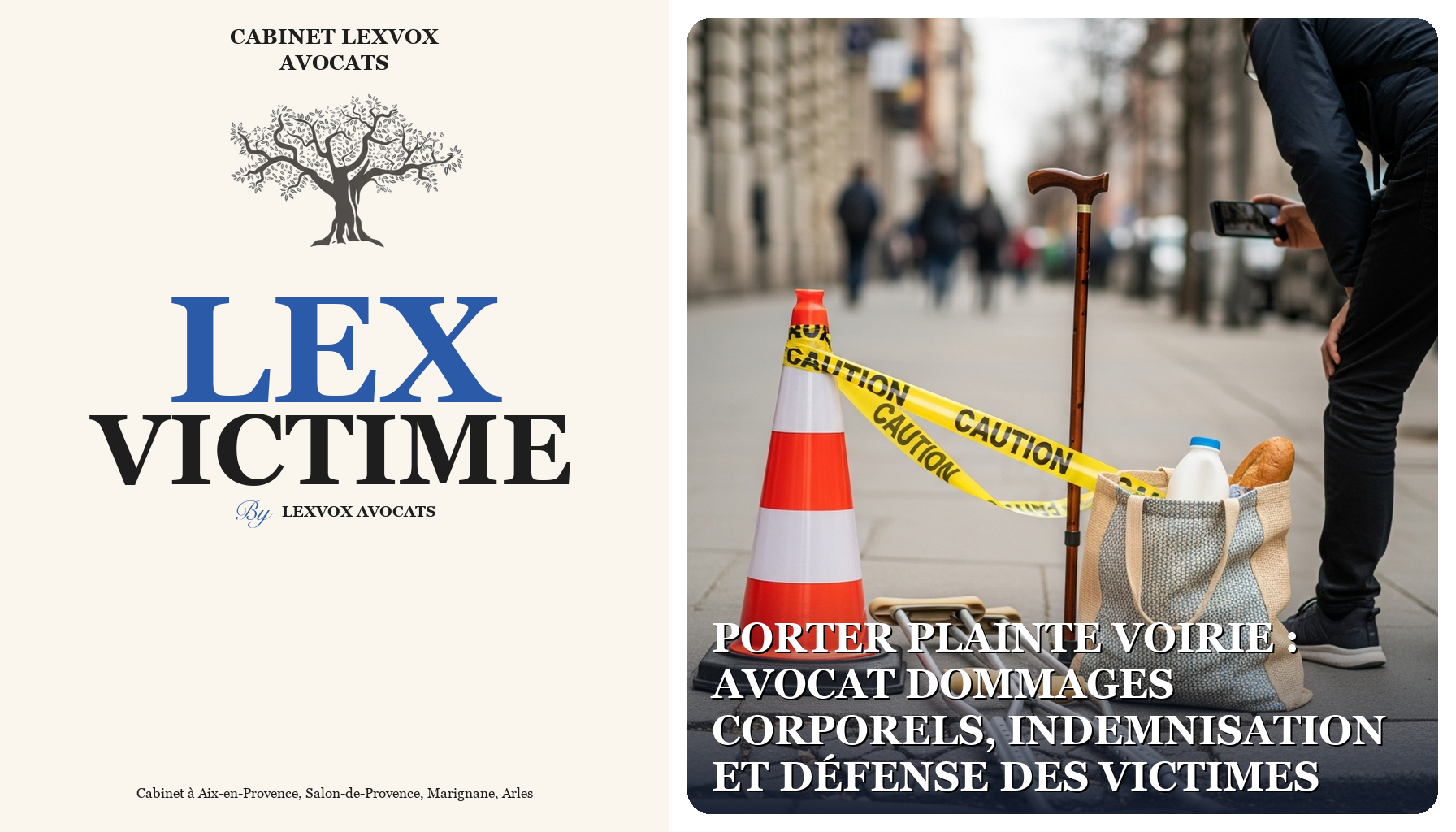Porter Plainte Voirie : Avocat Dommages Corporels, Indemnisation et Défense des Victimes