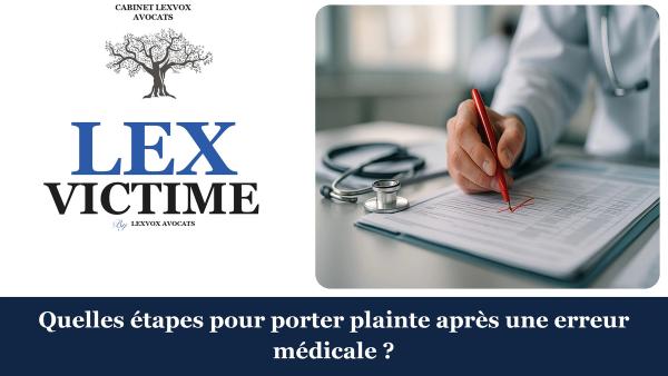 Quelles étapes pour porter plainte après une erreur médicale ?