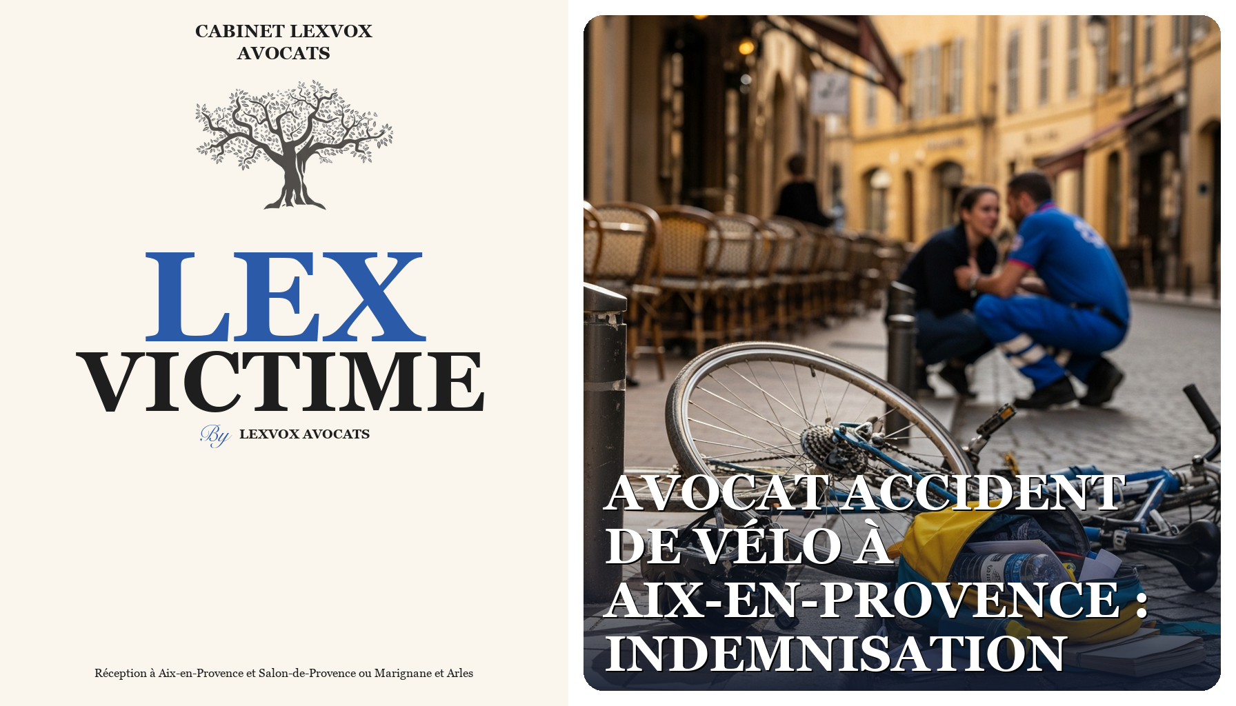 Avocat accident de vélo à Aix-en-Provence : indemnisation