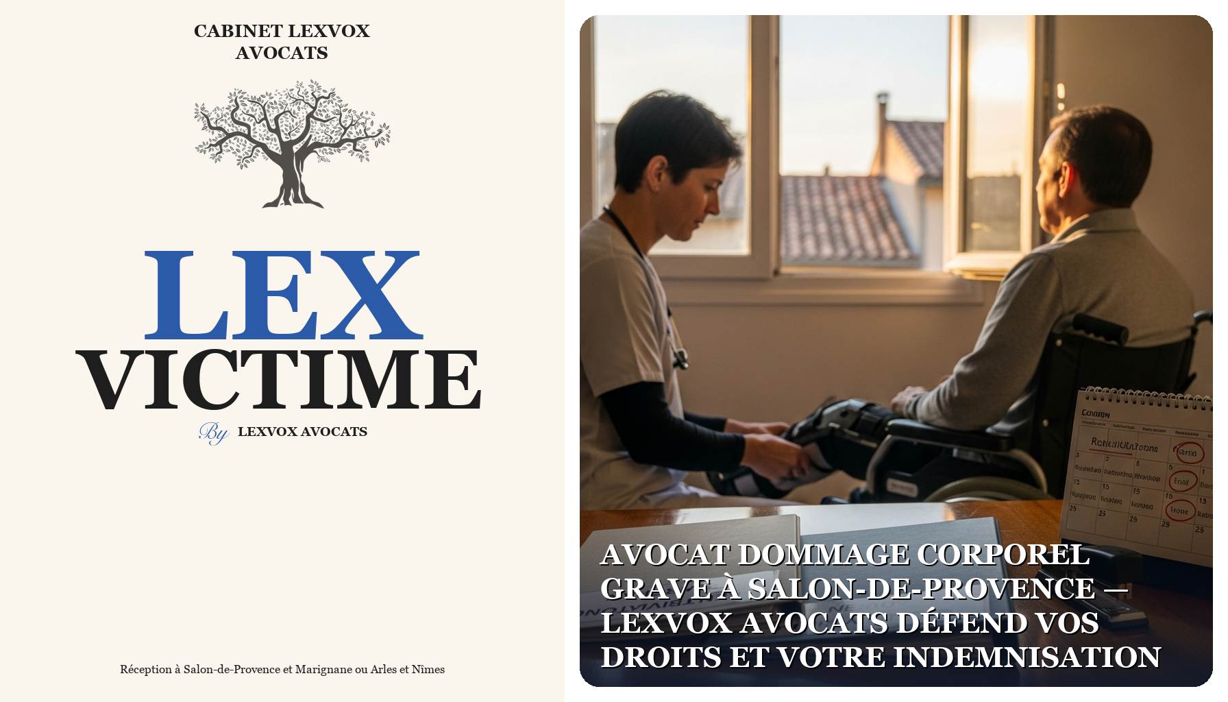 Avocat dommage corporel grave à Salon-de-Provence — LEXVOX AVOCATS défend vos droits et votre indemnisation