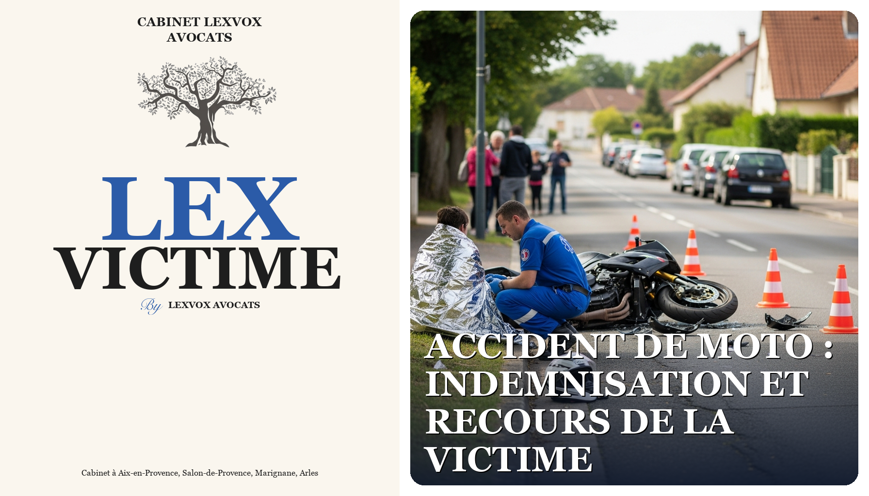 Accident de moto : indemnisation et recours de la victime