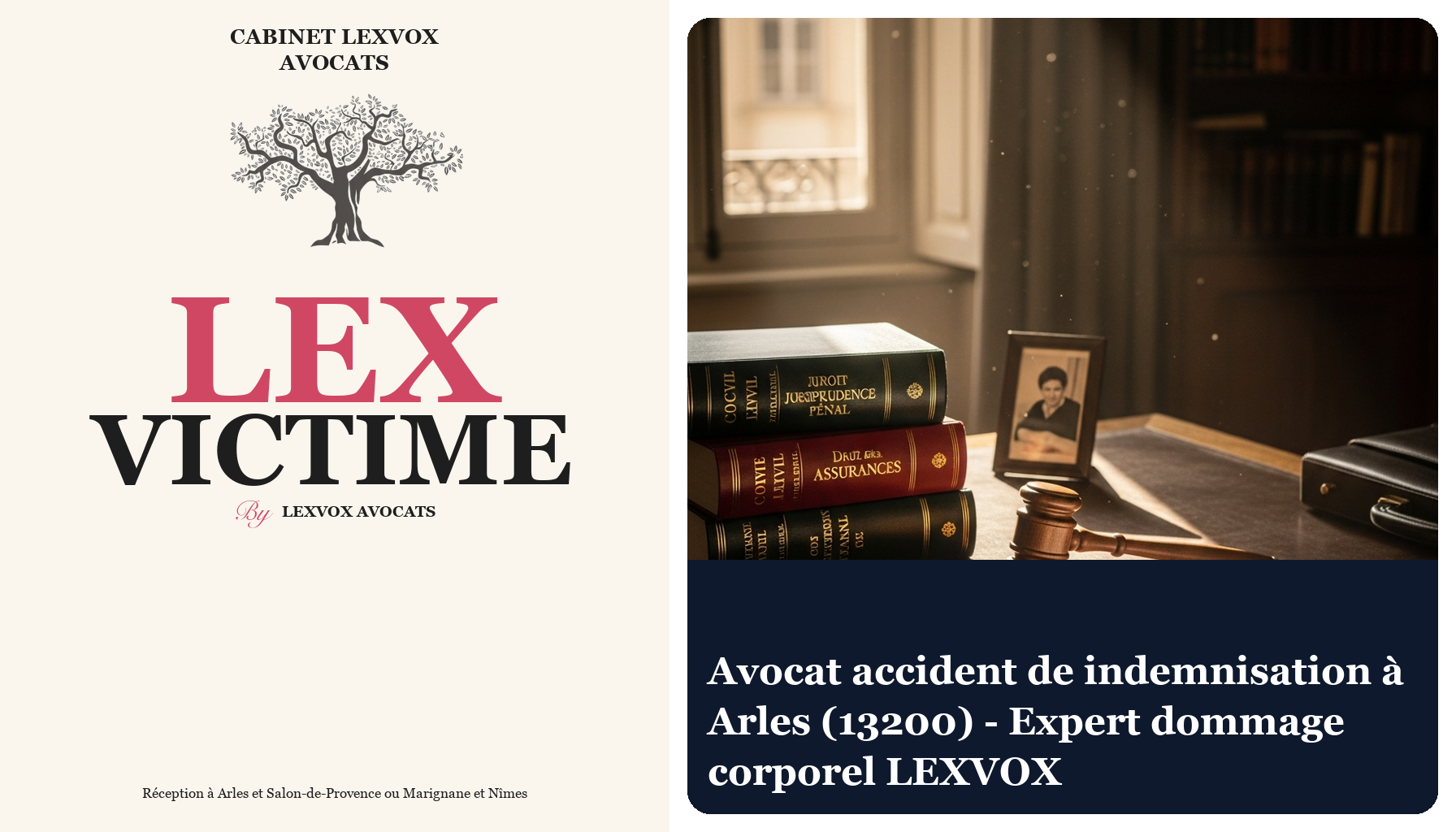Avocat accident de indemnisation à Arles (13200) - Expert dommage corporel LEXVOX