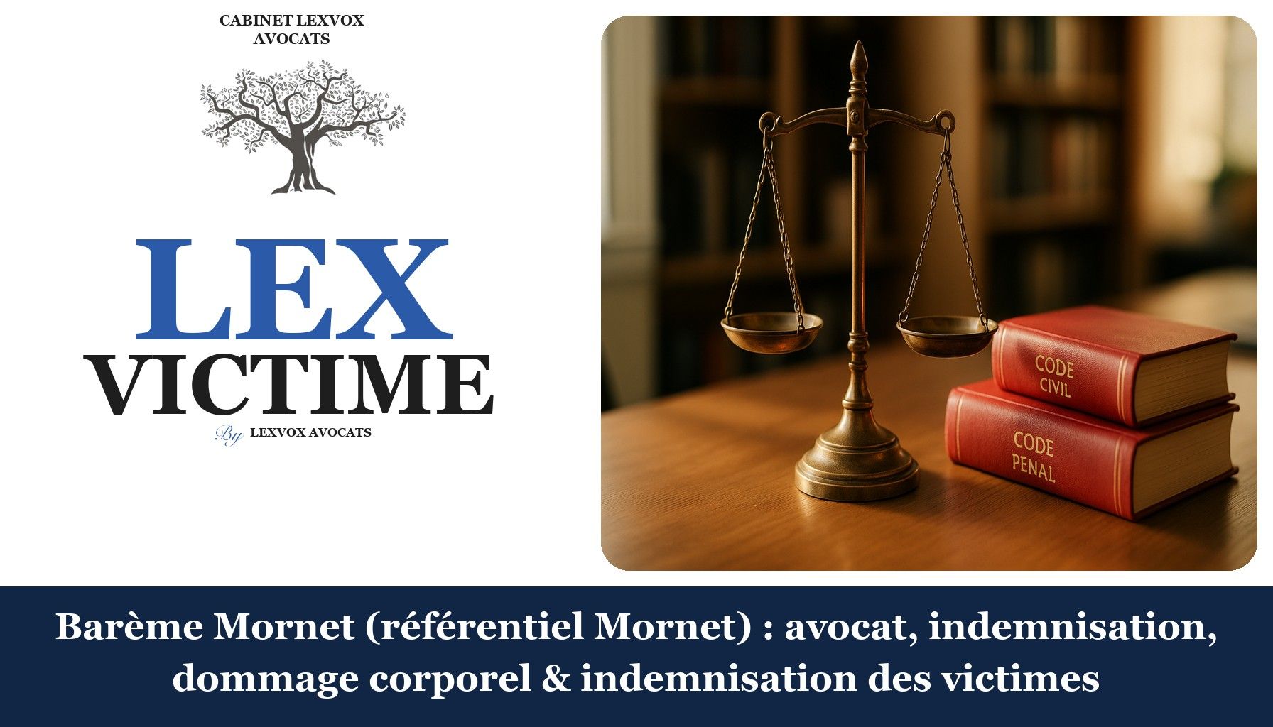 Barème Mornet (référentiel Mornet) : avocat, indemnisation, dommage corporel & indemnisation des victimes