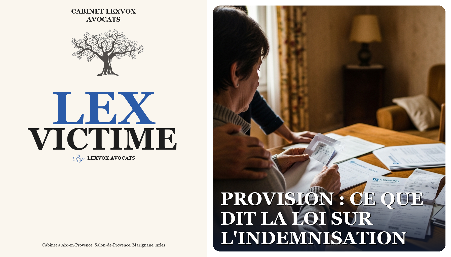 Provision : ce que dit la loi sur l'indemnisation