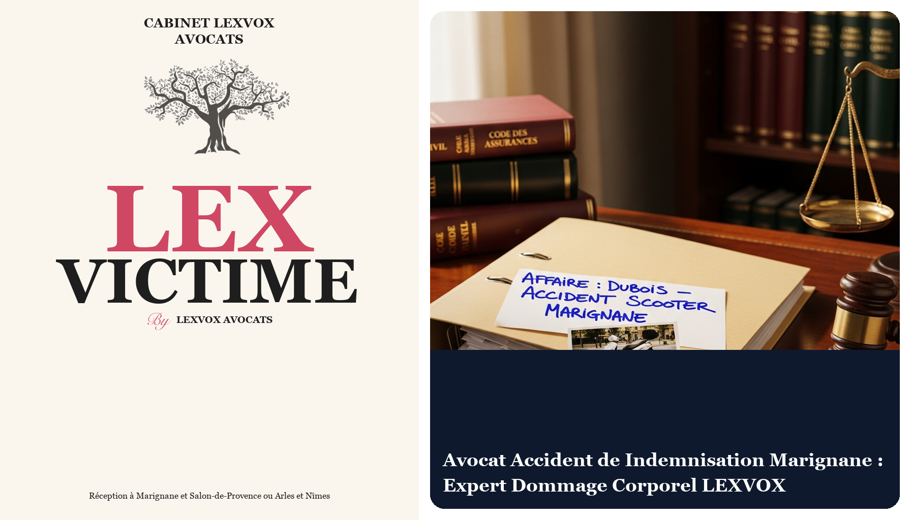 Avocat Accident de Indemnisation Marignane : Expert Dommage Corporel LEXVOX