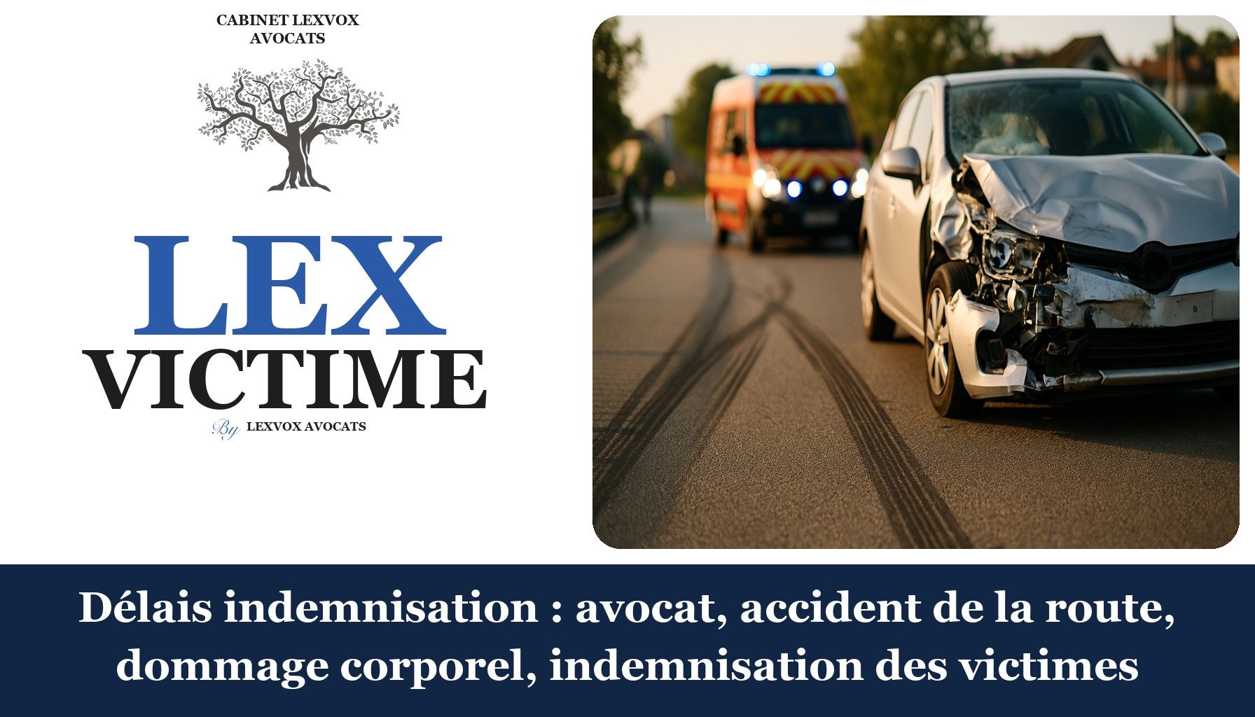 Délais indemnisation : avocat, accident de la route, dommage corporel, indemnisation des victimes
